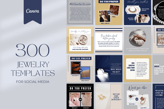 300 Jewelry Templates for Social Media