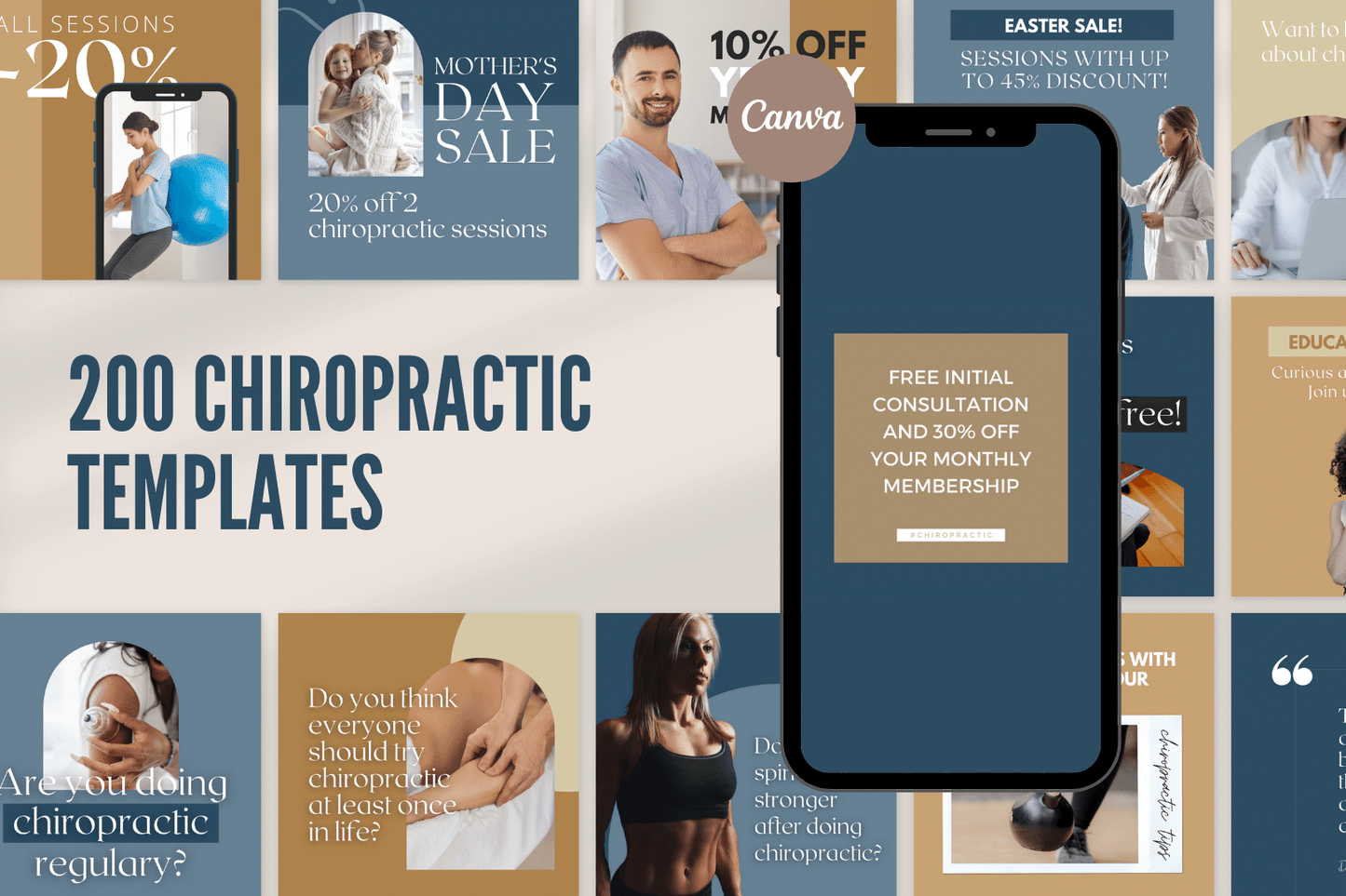 200 Chiropractic Templates for Social Media