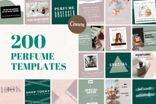 200 Perfume Templates for Social Media